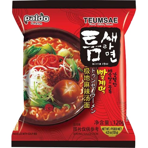 Paldo Teumsae Ramyun Noodles 八道极地麻辣汤面 120g
